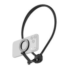 AOCHUAN Free MG1 Hands-Free vratni nosilec za pametni telefon (črn)
