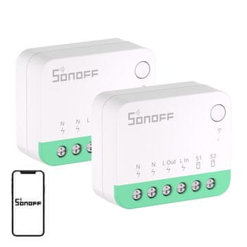 Sonoff SONOFF MINIR4M (Extreme) Matter stikalo, 2‑pakiranje