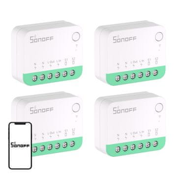 Sonoff SONOFF MINIR4M (Extreme) Matter stikalo, paket 4 kosov