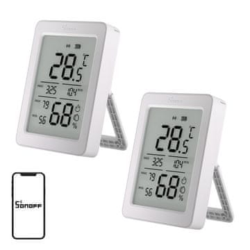 Sonoff SONOFF ZigBee SNZB-02DR2 senzor temperature in vlažnosti, paket z 2 kosoma
