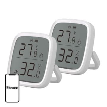 Sonoff SONOFF ZigBee SNZB-02D senzor temperature in vlažnosti, komplet 2 kosov