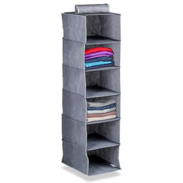 Northix Viseči garderobni organizator 6 polic