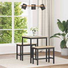 Vidaxl Jedilne mize 60 x 60 x 75 cm Inženirski les Sonoma hrast