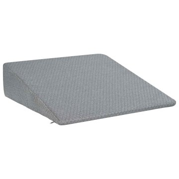 Vidaxl Blazina v obliki klina Siva 69 x 64 x 19 cm Spominska pena