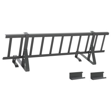 Vidaxl Snežni varovalni sistem za strehe Antracit 800 x 29,5 x 34,5 cm