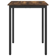 Vidaxl Jedilne mize 60 x 60 x 75 cm Inženirski les Dimljen hrast