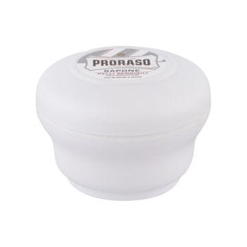 Proraso White Shaving Soap In A Jar trdo milo za britje s hladilnim mentolom za moške