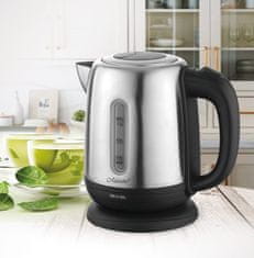 MAESTRO Električni kuhalnik vode MAESTRO MR-027, 1.2 L, 1630 W, nerjaveče jeklo/črn