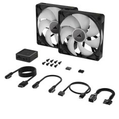 Corsair Corsair iCUE LINK RX140 RGB ventilator ohišja 14 cm črn komplet 2 kos