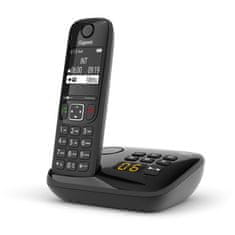 Gigaset Gigaset AS690A Analog/DECT telefon s ID klicatelja Črna