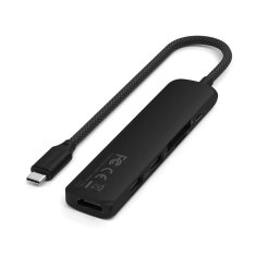 Satechi Satechi ST-P6SK USB-C hub 10000 Mbit/s, aluminij, črna