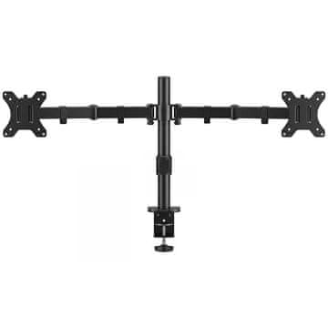 MG FlexArm univerzalni nosilec za 2 monitorja 10-27'', črn
