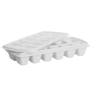 slomart Posoda za led z pokrovom Plast Team, bela, 24cm
