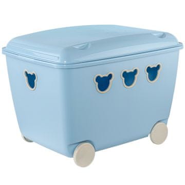 slomart Posoda za igrače BranQ Teddy, 55L, modra