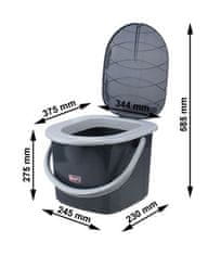 slomart Prenosna toaletna posoda BranQ, 15,5 l