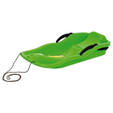 slomart Globoke sanki z zavoro Prosperplast Race, zelene
