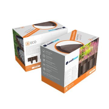 slomart CELLFAST Eco vrtna palisada, rjava