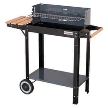 slomart Master MG909 pravokotni žar 53x27cm s polico, črn