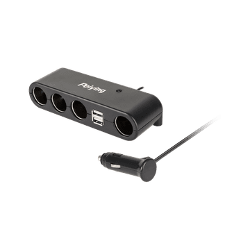 slomart Razdelilnik avto vžigalnika x4 s kablom in USB, Peiying