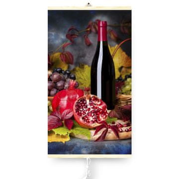 slomart Grelnik TRIO IR panel 430W, vino, 100x57cm z regulatorjem