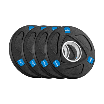 slomart Rebel Active olimpijski gumirani utežni set 4x1.25kg (ø 51mm)