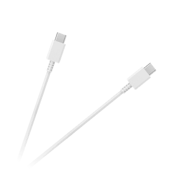 slomart LP USB-C do USB-C kabel 100 cm, bela
