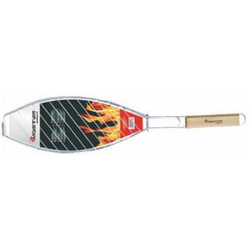 slomart Žar rešetka za ribe Master Grill, 68 cm, kromirano jeklo