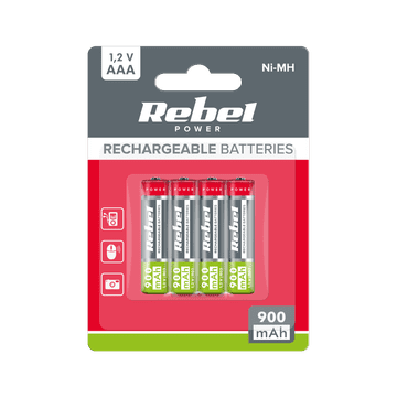 slomart Polnilne baterije Rebel AAA 900 mAh Ni-MH (4 kosi)