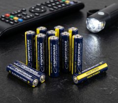 slomart Baterije alkalne Esperanza AAA, 10 kosov v zavitku