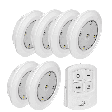 slomart Set 6 LED luči Maclean z daljinskim upravljalnikom