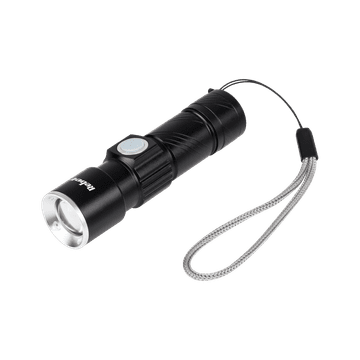 slomart Aluminijasta LED svetilka Rebel 3W (ZOOM, USB polnilna)