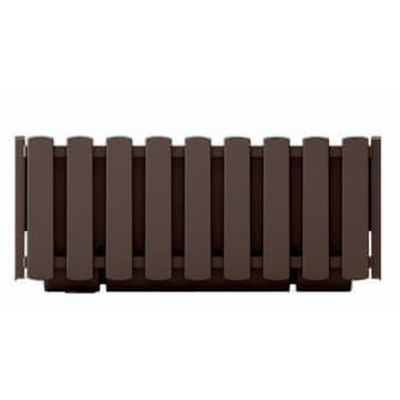 slomart Balkonska cvetl. skrinja Boardee Fencycase 38cm, rjava