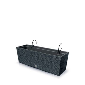 slomart Vaza za balkon FURU CASE W DFC600W, 58 cm, antracit, z ročaji