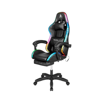 slomart Kruger&Matz GX-150 gaming stol črn LED