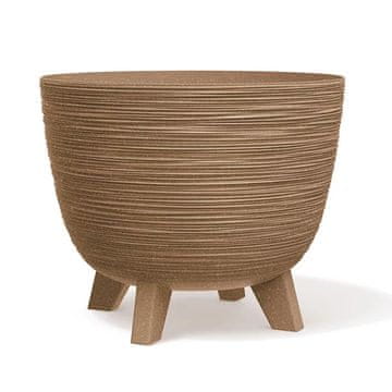 slomart Prosperplast Furu Eco Wood naravna okrogla doniczka, Ø 236 mm