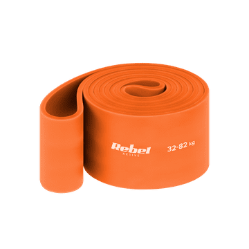 slomart Guma za vadbo REBEL ACTIVE Power Band PL-7, oranžna (32-82 kg)
