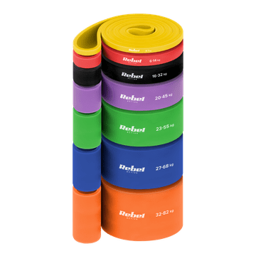 slomart REBEL ACTIVE Power Band PT-S7 Komplet 7 gum za vadbo (4-82 kg)