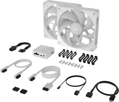 Corsair Corsair iCUE LINK RX140 MAX RGB ventilator za ohišje 14 cm, bel, komplet 2 kos