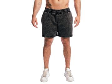 GymBeam Moške kratke hlače prevelikega kroja Aura Washed