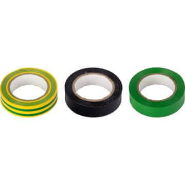 slomart Izolacijski trak PVC 15x0,15mm, 10m, rumeno-zelen (do 1kV)