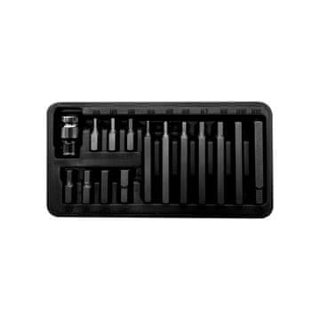 slomart Proline Set nastavkov 10mm, hex4-hex12, dolžine 30/75mm, 15 kosov