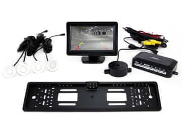 slomart AMiO TFT01 komplet za parkiranje, 4,3" zaslon, 4 senzori, CAM-402 kamera