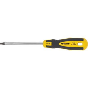 slomart Proline profesionalni T-izvijač Torx T25 z luknjo x 100mm 'Soft Touch'