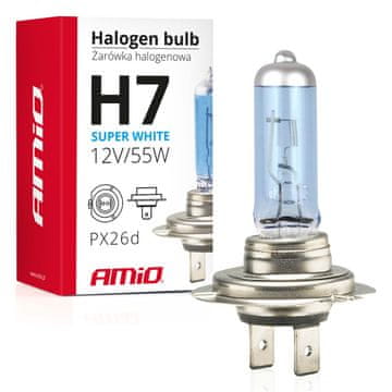 slomart Avtomobilska halogen žarnica AMiO H7 12V 55W Super White (E8)
