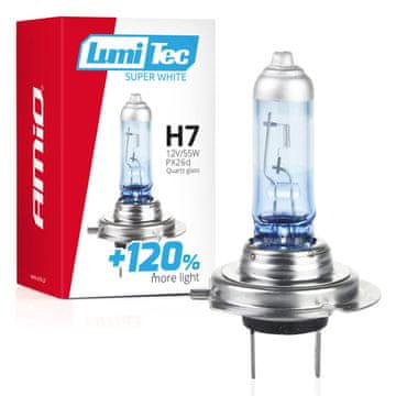 slomart AMiO H7 12V 55W LumiTec Super White +120% žarnica