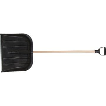 slomart Snežna lopata, 485 mm, širina 395 mm, plastična, črna, ALU rob