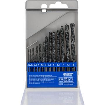 slomart Set rezkar za kovino Mega, 13 kosov (2,0-8,0 mm) plastična škatla