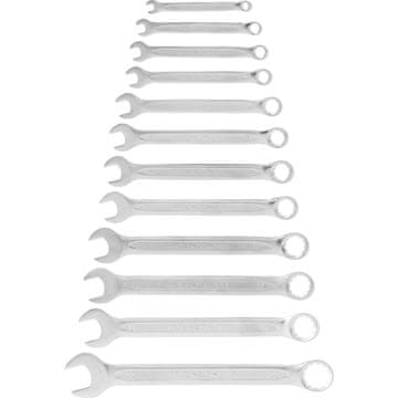 slomart Proline komplet 12 očesno-ploskih ključev (6-22 mm)