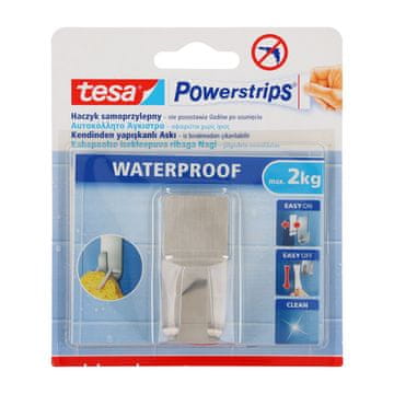 slomart Tesa Haczyk samoprzylepny Powerstrips vodoodporen, 1 kos., pravokotne