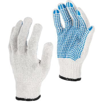 slomart Delovne rokavice Lahti Pro, bele-modre, velikost 10 (12 parov)